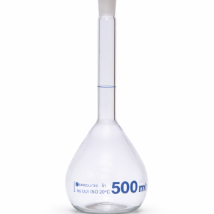 Fiole jaugée en verre