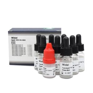 Febrile Antigens Widal Kit Salmonella Ha,Hb,Hc,Hd,OA,OB,OC,OD. +ve/-ve Control